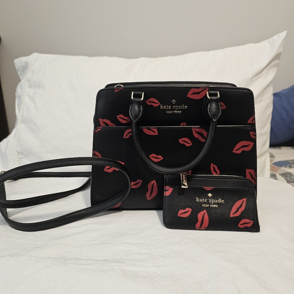 Kate Spade Bag and Wallet Lip Print